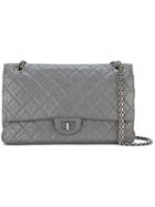 Chanel Vintage Quilted Shoulder Bag, Grey, Leather