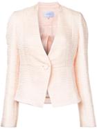 Carven Textured Fitted Jacket - Pink