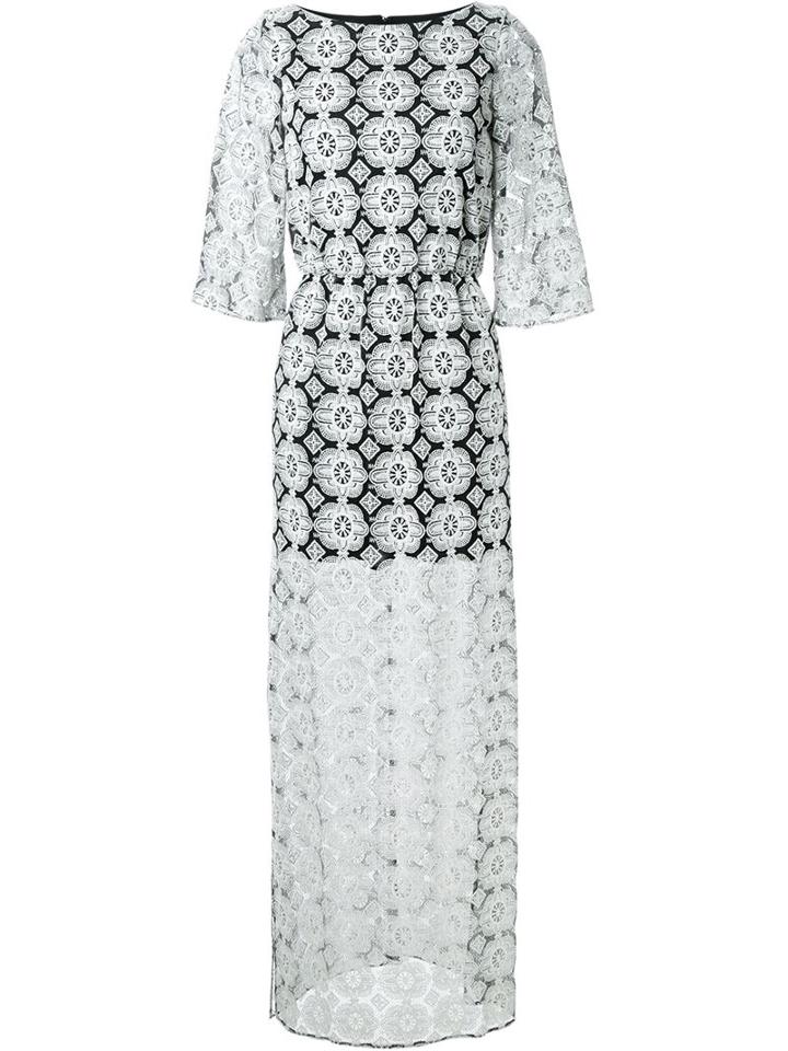 Alice+olivia Lace Overlay Maxi Dress