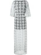 Alice+olivia Lace Overlay Maxi Dress