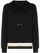 Moncler Logo-hem Cotton-blend Hoodie - Black