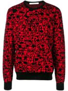 Givenchy Geometric Intarsia Sweater - Red