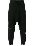 Unravel Project Drop Crotch Trousers, Men's, Size: Xs, Black, Cotton/polyester/spandex/elastane