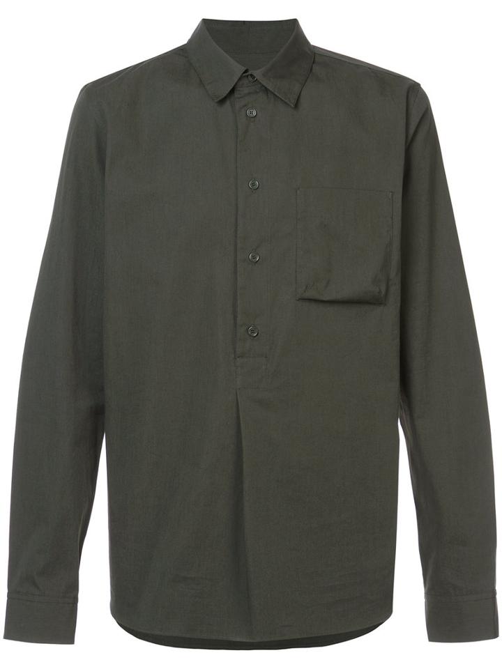 A.p.c. - Soldier Liquette Shirt - Men - Cotton - Xl, Green, Cotton