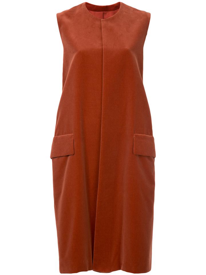 08sircus Mid-length Sleeveless Jacket - Red