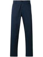 Kenzo Straight-leg Chinos, Size: 48, Blue, Cotton/spandex/elastane