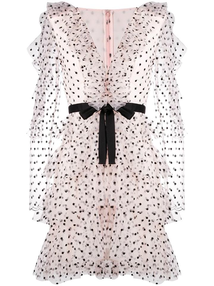 Philosophy Di Lorenzo Serafini Short Ruffled Dress - Pink & Purple