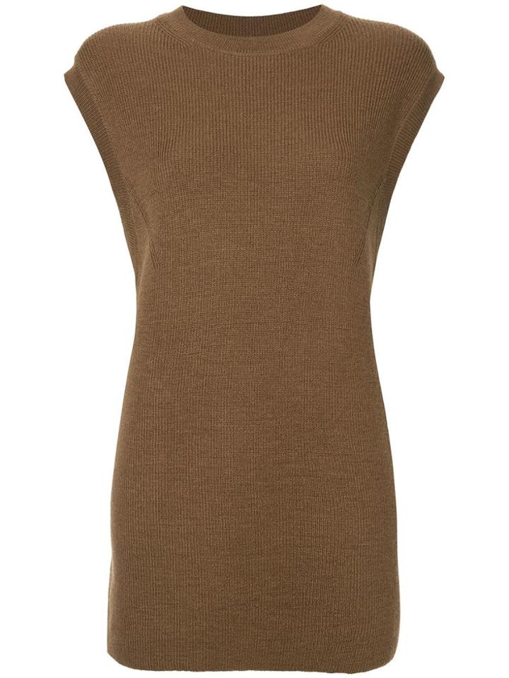 H Beauty & Youth Sleeveless Dress - Brown