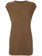 H Beauty & Youth Sleeveless Dress - Brown