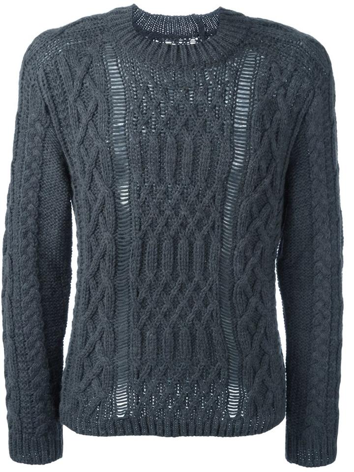 Maison Margiela Ladder Stitch Knitted Sweater