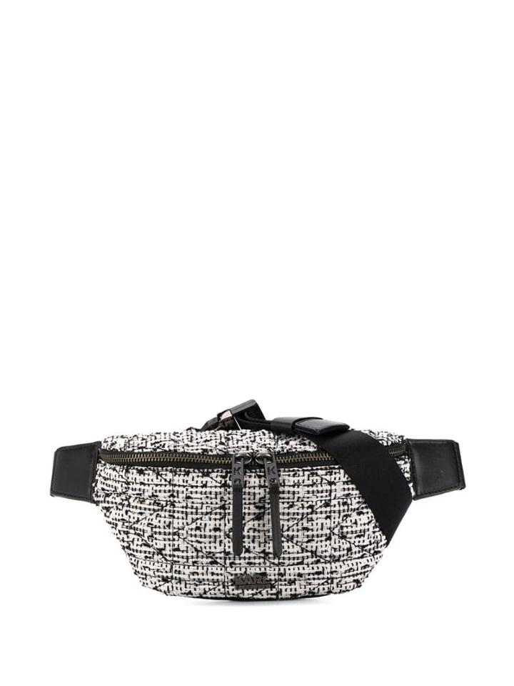 Karl Lagerfeld K/kuilted Tweed Bumbag - Black