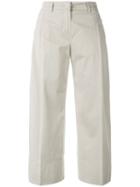 Fay Cropped Pants, Women's, Size: 28, Grey, Cotton/spandex/elastane