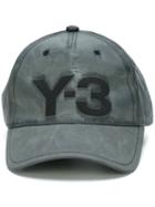 Y-3 Logo Baseball Cap, Men's, Grey, Polyamide