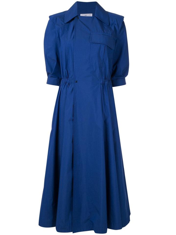 Toga Notched-lapel Dress - Blue