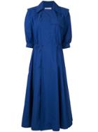Toga Notched-lapel Dress - Blue