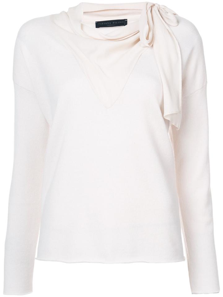 Fabiana Filippi Draped Top - Nude & Neutrals