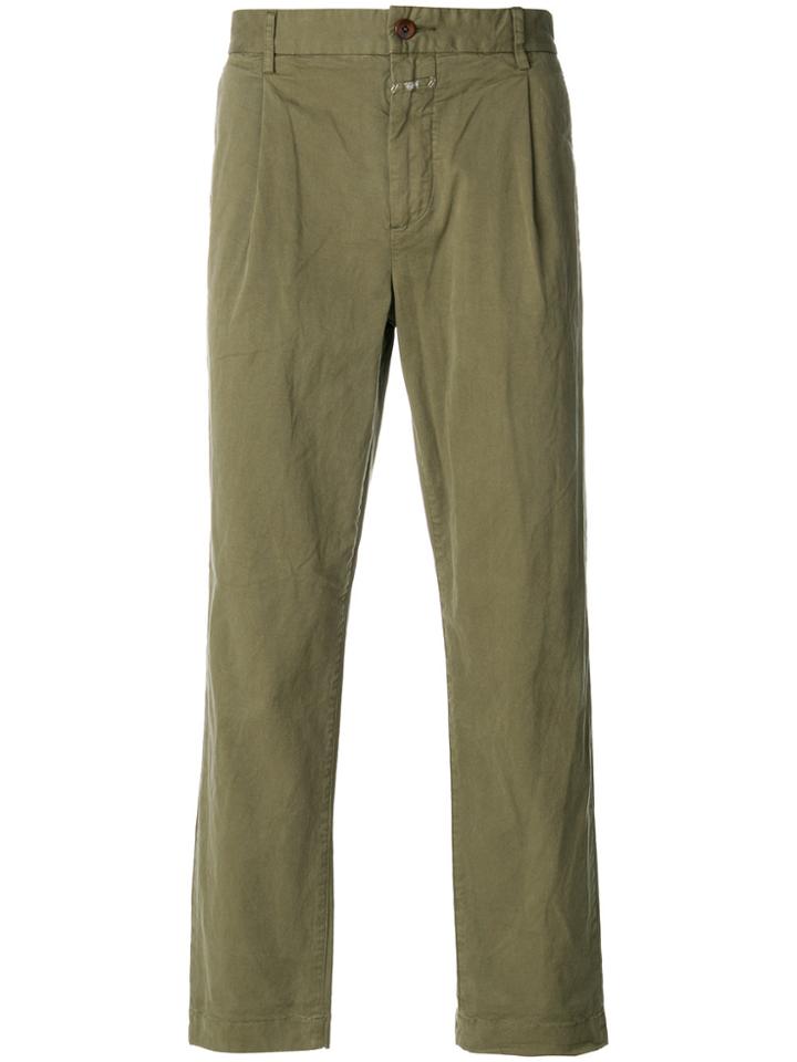 Closed Straight Leg Trousers - Green