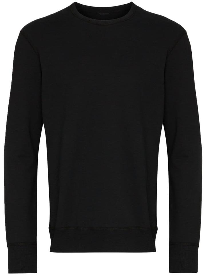 Reigning Champ Cotton Crew Neck Sweatshirt - Black