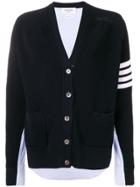 Thom Browne 4-bar 1/2-&-1/2 Cardigan Shirt - Blue