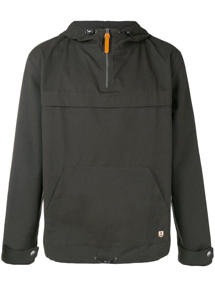 Armor Lux Zipped Neck Hoodie - Green
