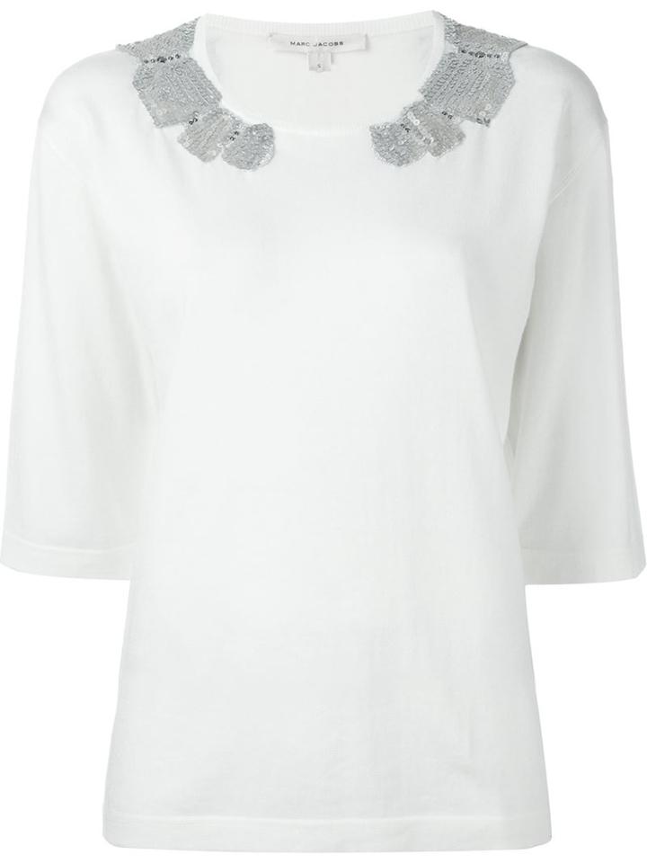 Marc Jacobs Sequinned Fine Knit Top