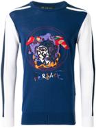 Versace Medusa Embroidered Sweatshirt - Blue