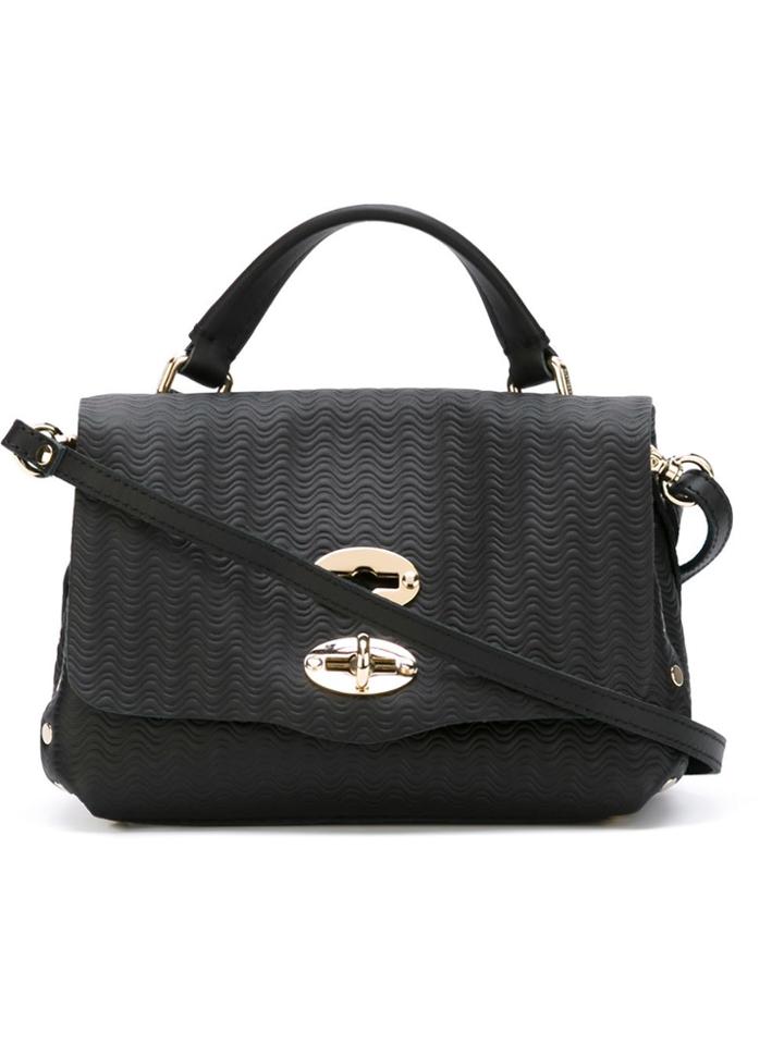Zanellato Textured Postina Crossbody Bag - Black