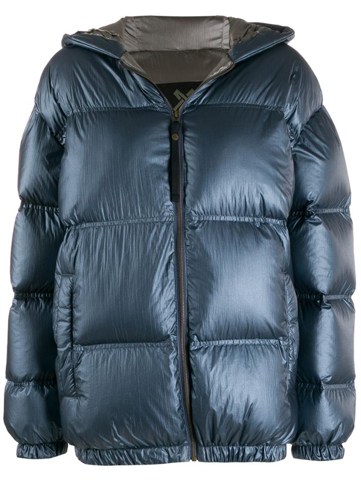 Mr & Mrs Italy Hooded Down Jacket - Blue