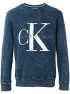 Calvin Klein Jeans - Logo Sweatshirt - Men - Cotton - Xl, Blue, Cotton