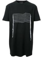 Thamanyah Embroidered T-shirt, Men's, Size: Large, Black, Cotton