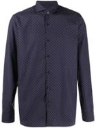 Al Duca D'aosta 1902 Patterned Long-sleeved Shirt - Blue
