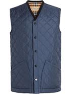 Burberry Diamond Quilted Gilet - Blue