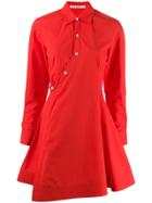 Derek Lam 10 Crosby Poplin Short Dress - Red