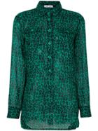 Tomas Maier Leopard Palm Dress - Green
