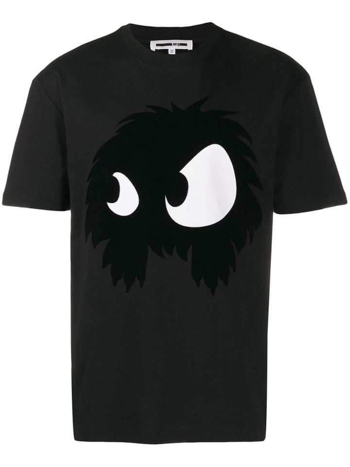 Mcq Alexander Mcqueen Angry Eyes T-shirt - Black