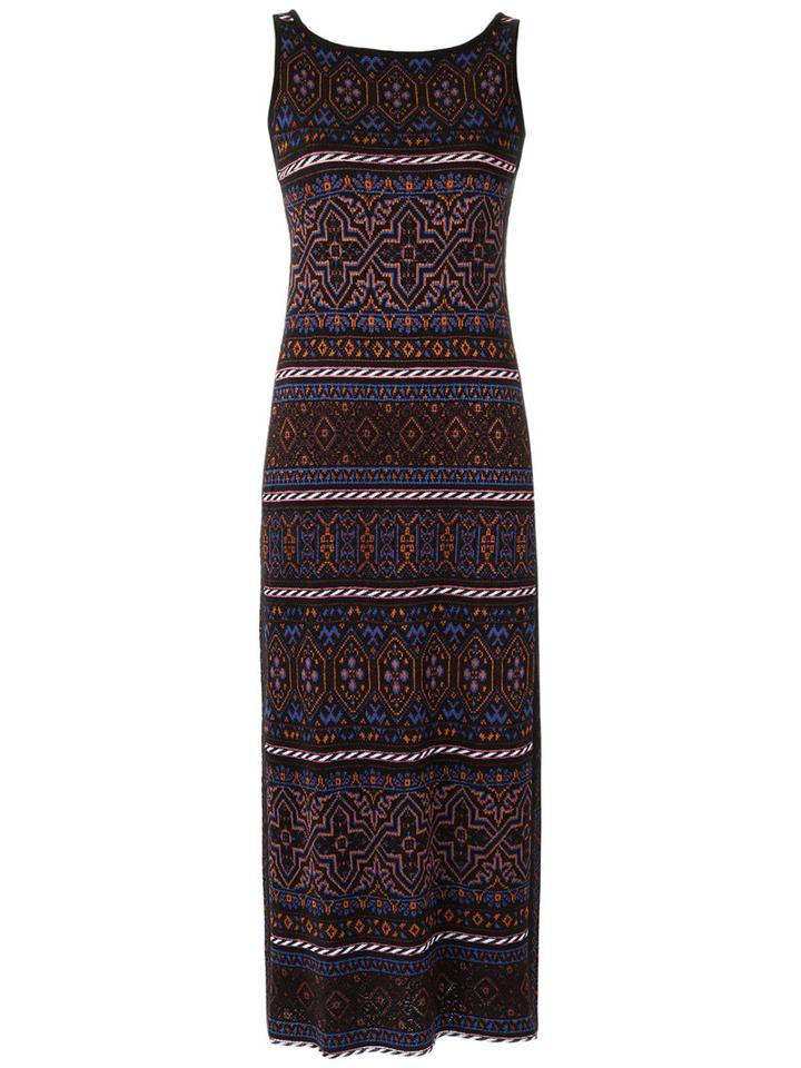 Knit Midi Dress - Women - Acrylic/lurex/viscose - M, Purple, Acrylic/lurex/viscose, Cecilia Prado