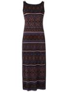 Knit Midi Dress - Women - Acrylic/lurex/viscose - M, Purple, Acrylic/lurex/viscose, Cecilia Prado