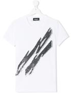 Dsquared2 Kids Lightning Bolt Embellished T-shirt - White