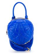 Moschino Quilted Cap Tote, Women's, Blue