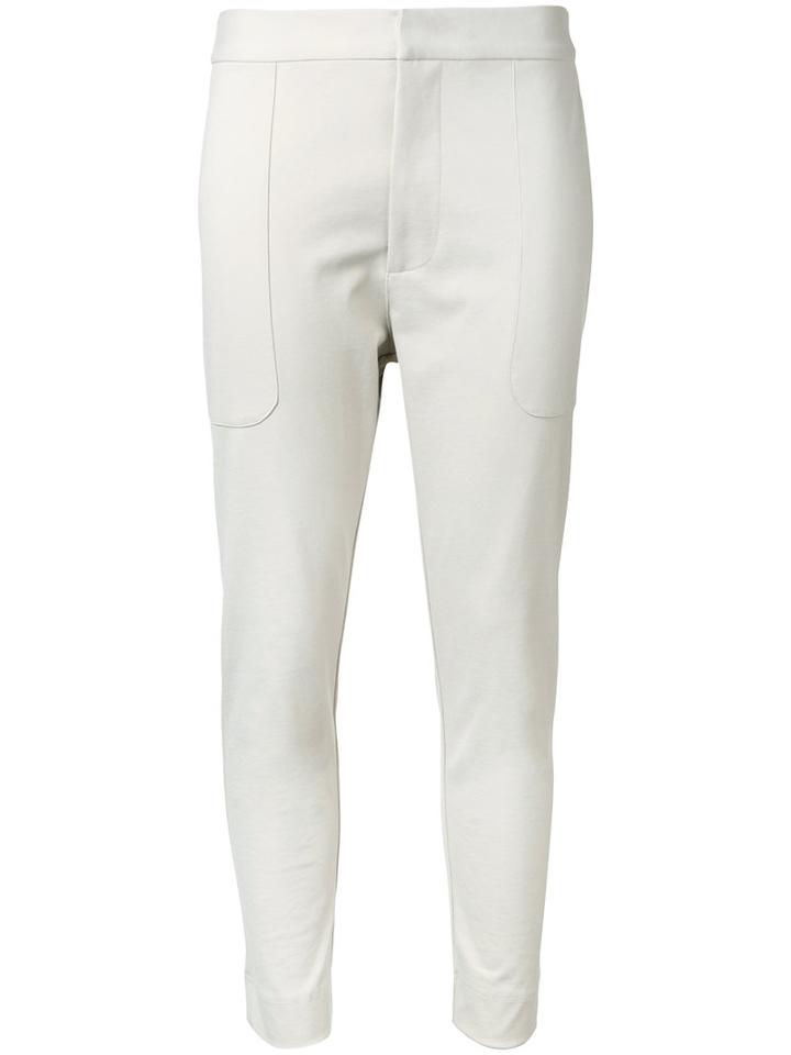 Bassike Stretch Utility Pants, Women's, Size: 8, Nude/neutrals, Cotton/elastodiene/nylon