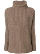 Borgo Asolo Classic Turtle Neck Jumper - Brown