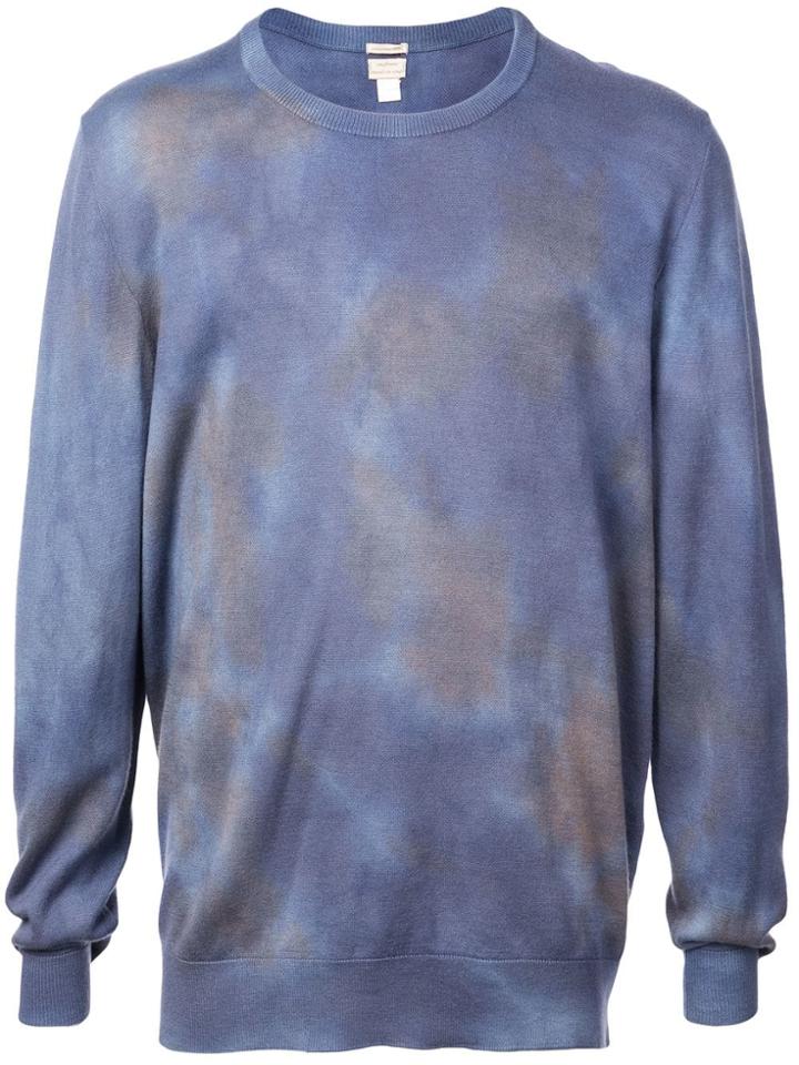 Massimo Alba Cashmere Denver Tie-dye Sweatshirt - Blue