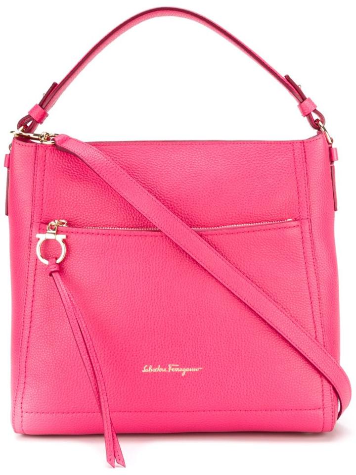 Salvatore Ferragamo Ally Hobo Tote, Women's, Pink/purple, Calf Leather