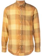 Gitman Vintage Check Printed Shirt - Yellow