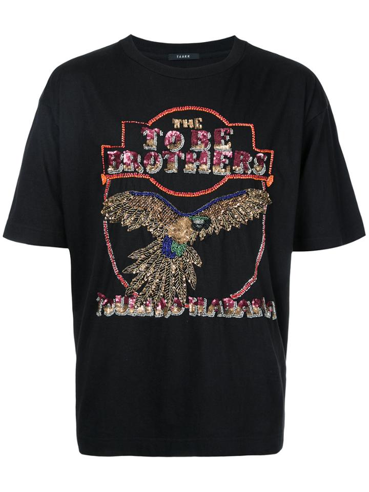 Taakk Sequinned T-shirt - Black