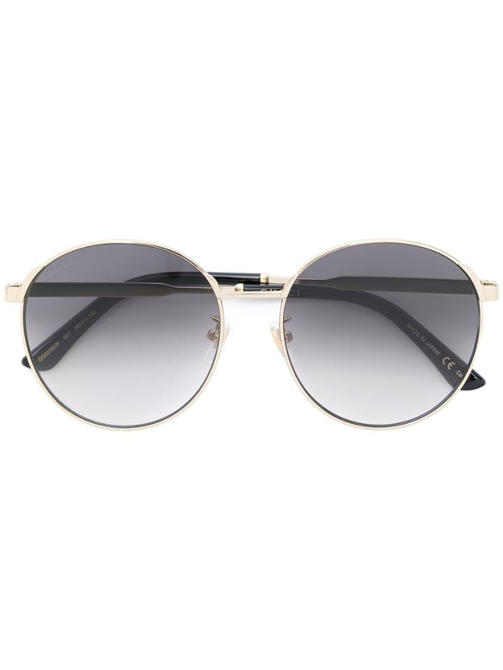 Gucci Eyewear Classic Round-frame Sunglesses - Metallic