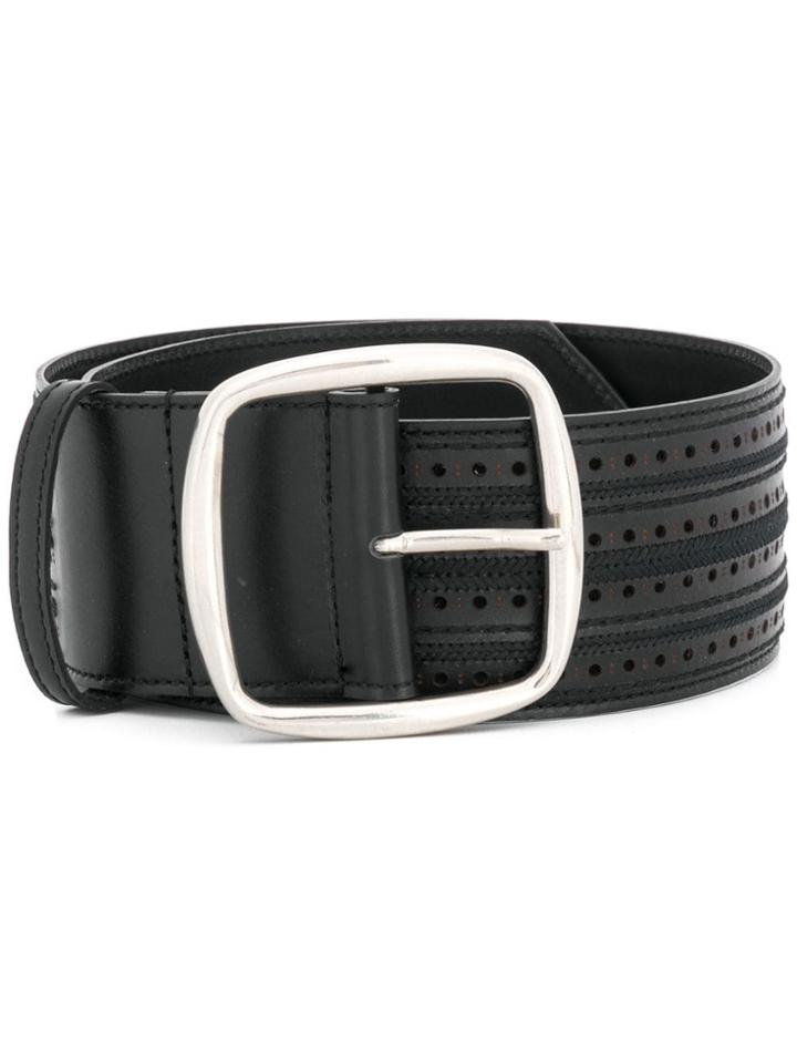 Etro Embroidered Belt - Black