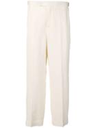 Twin-set Straight Cropped Trousers - Neutrals