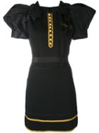 Dsquared2 - Heraldic Mini Dress - Women - Silk/polyester/viscose - 40, Black, Silk/polyester/viscose