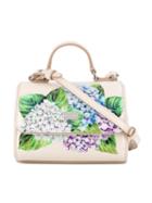 Dolce & Gabbana Kids - Floral Print Flap Shoulder Bag - Kids - Calf Leather - One Size, Nude/neutrals